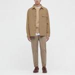 UNIQLO Куртка унисекс темно-бежевая, Dark Beige - фото 5