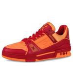 Кроссовки trainers 'orange monogram with red' Louis Vuitton, оранжевый - фото