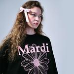 Свитер с цветочным принтом MARDI MERCREDI, белый (туманно-дождевой серый) - фото 4