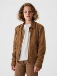 Детская джинсовая куртка плотника Gap, коричневый - фото