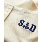 Футболка без рукавов Superdry Athletic Graphic Button Cami, бежевый - фото 6