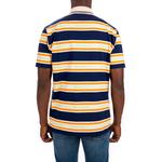 Рубашка поло logo collar stripe polo 'ink ivory' Gucci, черный - фото 3