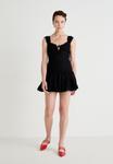 Платье Gina Tricot EMBROIDERY DRESS, Black - фото 2