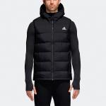 Пуховик adidas Helionic Hooded Down Vest Men Black, черный - фото 3