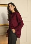 Блуза Cream Button-down blouse, Dark Red - фото 6