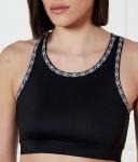 Топ женский Michael Kors спортивный с окантовкой, черный - фото 4