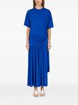 Платье макси с присборенной талией Ferragamo, синий - фото 2