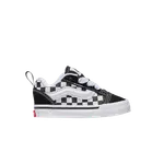 Кроссовки Vans Knu-Skool Toddler Checkerboard - Black White, черный - фото