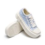 Женские кеды низкие из хлопка синие GONGJI, Синий (Акция 2) - фото 6