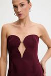 Платье Bardot, бордовый - фото 5