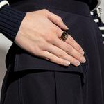 Alexander McQueen Кольцо женское золотое - фото 5