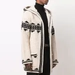 SAINT LAURENT FW21 Вязаный свитер мужской Ecru - фото 6