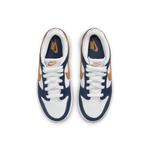 Кроссовки dunk low 'white midnight navy wheat' Nike, белый - фото 4