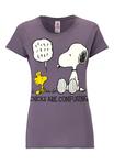 Футболка Logoshirt Snoopy Peanuts, лавандовый - фото