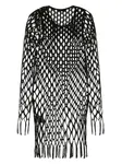Сетчатое платье мини Christopher Esber, черный - фото 2