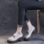 Devanro Коричневые лоферы женские, цвет Brown - фото 4