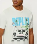 Футболка regular fit Replay, экрю - фото 4