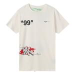 Футболка graffiti printing short sleeve white Off-White, белый - фото