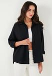 Блузка на пуговицах LELA, черный - фото 4