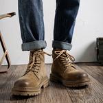 Мужские ботинки Cahhrrn X Martin Boot Men Beige Weishibangwei - фото 6