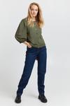 Вязаный кардиган PULZ Jeans Sara, Dark green - фото 5