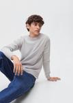 Свитер MANGO TEEN Basico, серый - фото 7