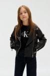 Детская куртка в стиле Ramones Calvin Klein Jeans, черный - фото