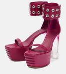 Минималистичные кожаные сандалии на платформе Rick Owens - фото 5