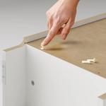 Книжный шкаф со стеклянной дверцей BILLY/OXBERG IKEA, 40x30x202 см, цвет white/glass - фото 10