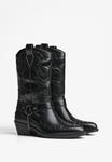 Ботинки Bershka Cowboy/Biker boots, Black - фото 3