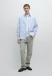 Рубашка в тонкую полоску Massimo Dutti, Light Blue - фото 2