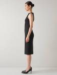 Розовое платье без рукавов из пике L.K.Bennett, Black - фото 2