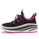 Кроссовки lace runner black pink Ugg, черный - фото