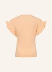 Футболка с оборками Koko Noko, оранжевый - фото 2