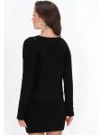Женский свитер черного цвета faina - фото 4