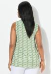 Блуза WAVE PRINT SLEEVELESS SLINKY Ulla Popken, зеленый - фото 2