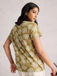 Футболка Abbie с цветочным принтом Paisley White Stuff, Khaki/Multi - фото 2