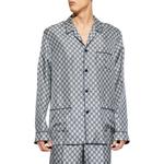 Рубашка Gg Monogram Satin GUCCI, серый - фото 5