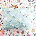 Набор одеял с пышным декором в виде сердца единорога Lush Decor, темно-синий - фото 3