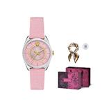 VERSACE Часы New V Circle 36mm, Black - фото 9