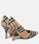 Dame 90 Check кеды из ткани Burberry, Sand Ip Check - фото 2