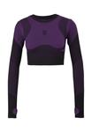 Топ с длинными рукавами CROPPED  QS, фиолетовый - фото 5