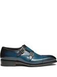 Santoni туфли монки, синий - фото