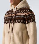 Джаккардовый худи с молнией Moncler, Beige - фото 5