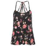 Женский топ с ремешками и открытой спиной Lascana, Black Multicolor - фото 3