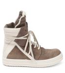 Высокие кроссовки Geobasket из замши и кожи Rick Owens, коричневый - фото 3