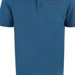 Zzegna Мужская поло темно-синего цвета - фото 6