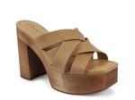 Сандалии Candie's Marlie Platform Sandal, Natural Beige Leather - фото