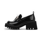 Лоферы женские черный Saturday Mode - фото