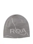 Шерстяная шапка-бини с логотипом ROA, серый - фото